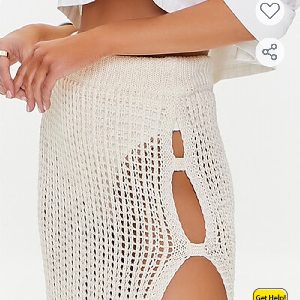 Crochet M-Slit Maxi Skirt